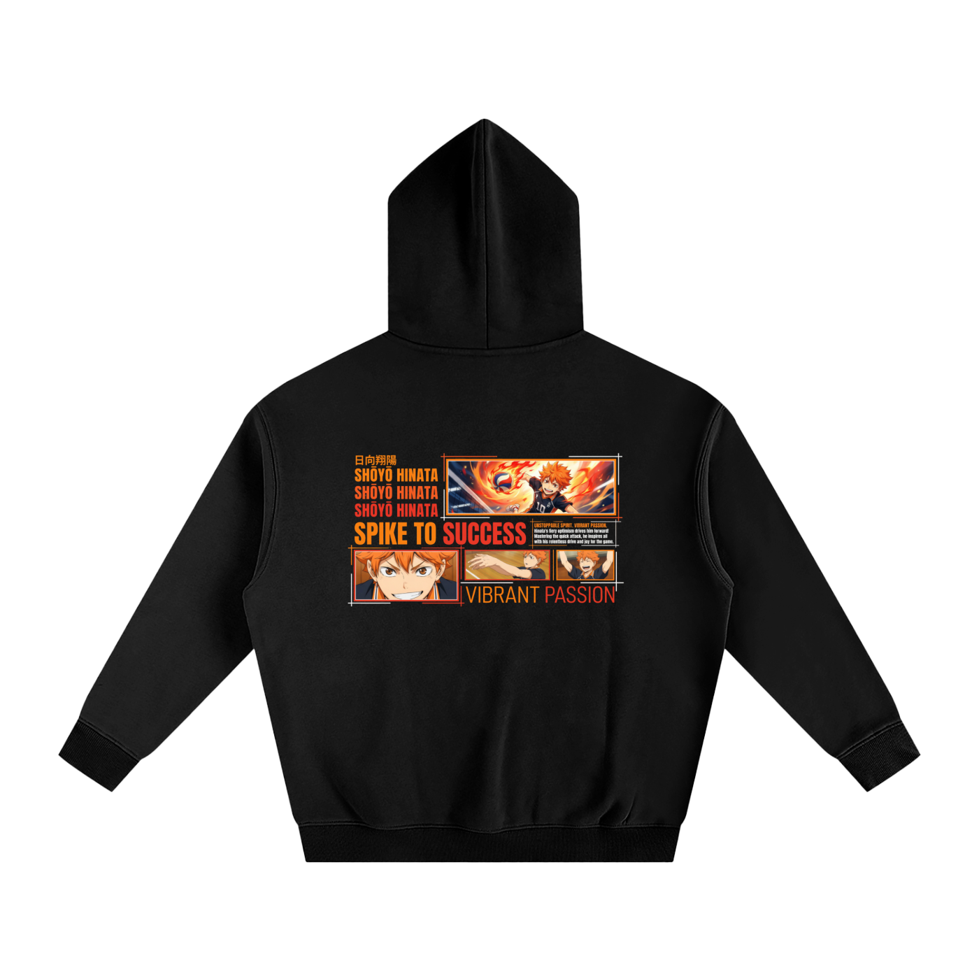 ❝Shoyo Hinata ❞Sudadera con capucha oversize